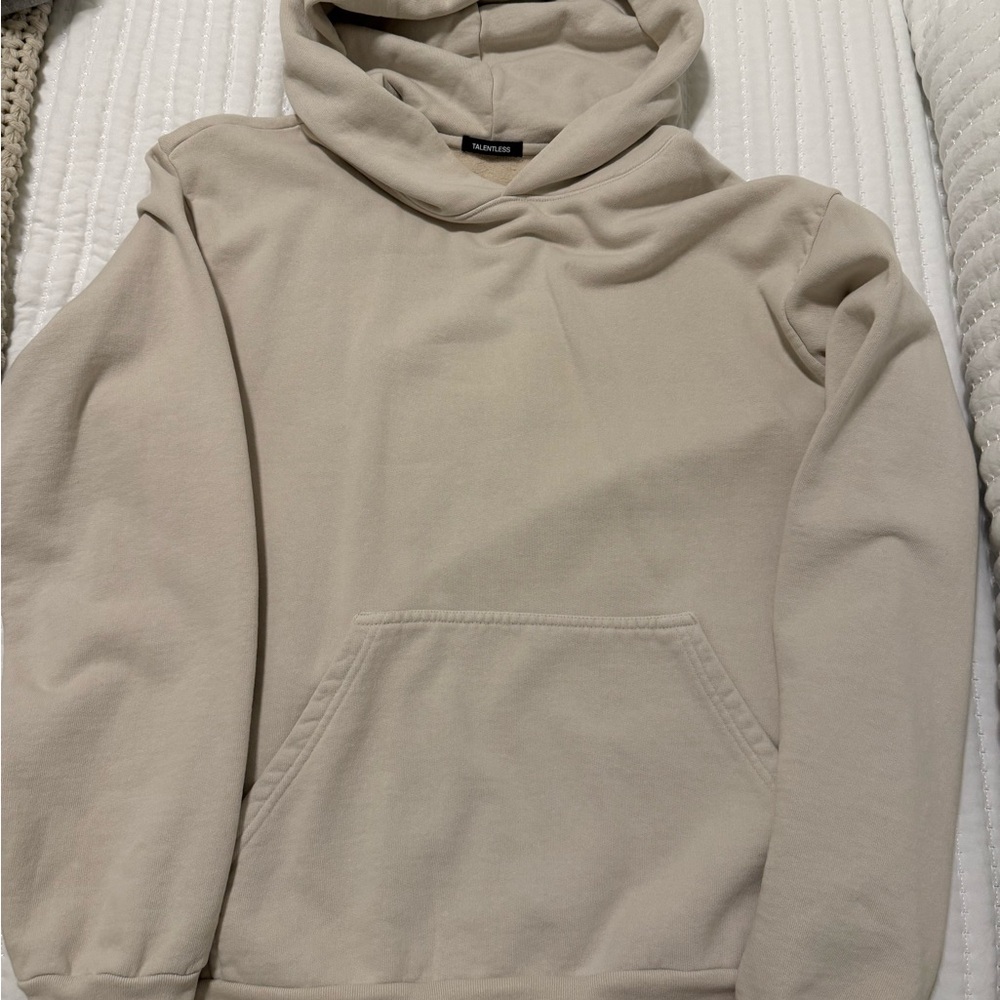 TALENTLESS SET: heavyweight sweatshirt and sweatpants in bone